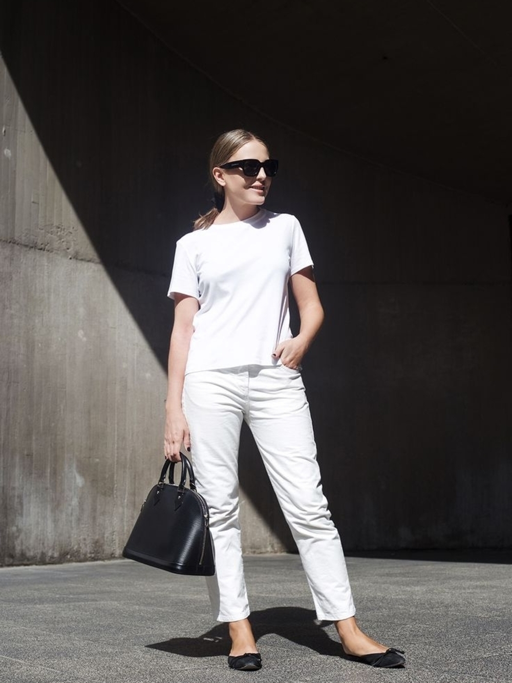 The Row Off White Straight-Leg Pants Size 2